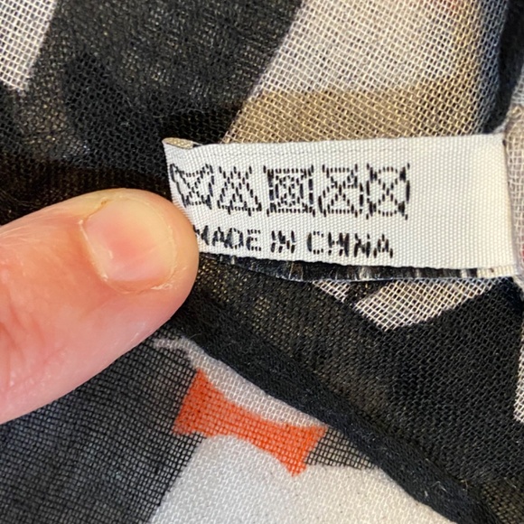 Vivian & Vincent Cat Print Infinity Scarf Lightweight Sheer Chiffon Cat Lover - Picture 6 of 10